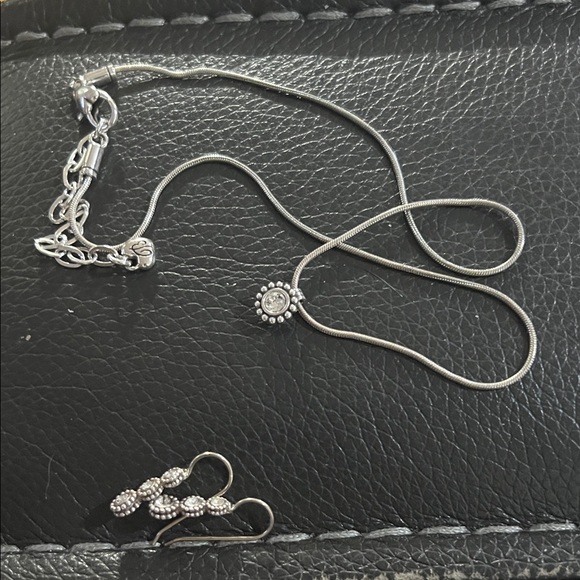 Brighton twinkle Silver tone Necklace and Earring Set - Picture 4 of 4